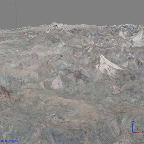 نقشه برداری معدن با پهپاد، معدن دکتر متاجی (2000 هکتار)